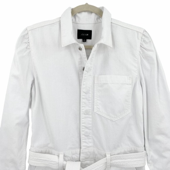 Joe's Jeans Womens Alexa Shortall Romper Talc White Size Small Cotton Denim - Picture 4 of 11